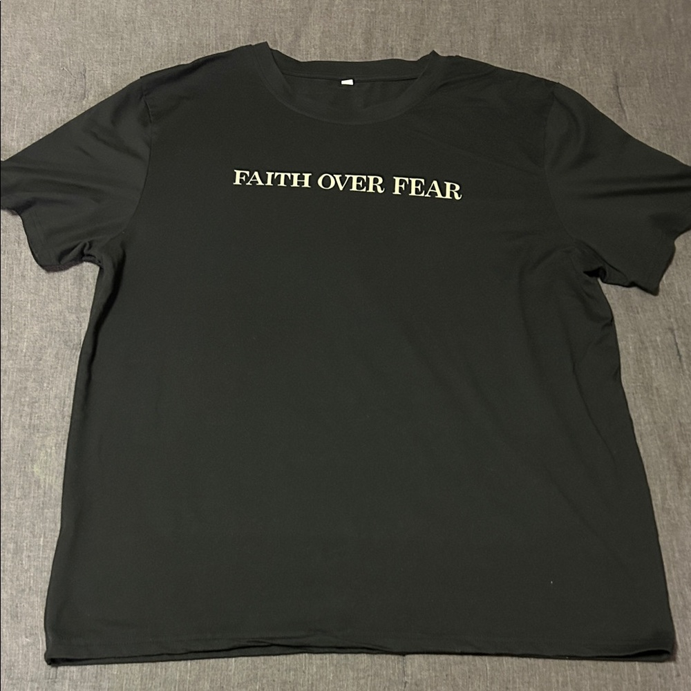 Black Faith Over Fear Tee